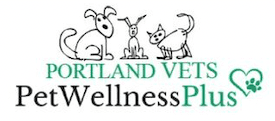 portland vets pet wellness plus logo in green and black
